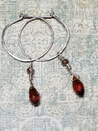 Image 1 of Congac and Silver Hoops