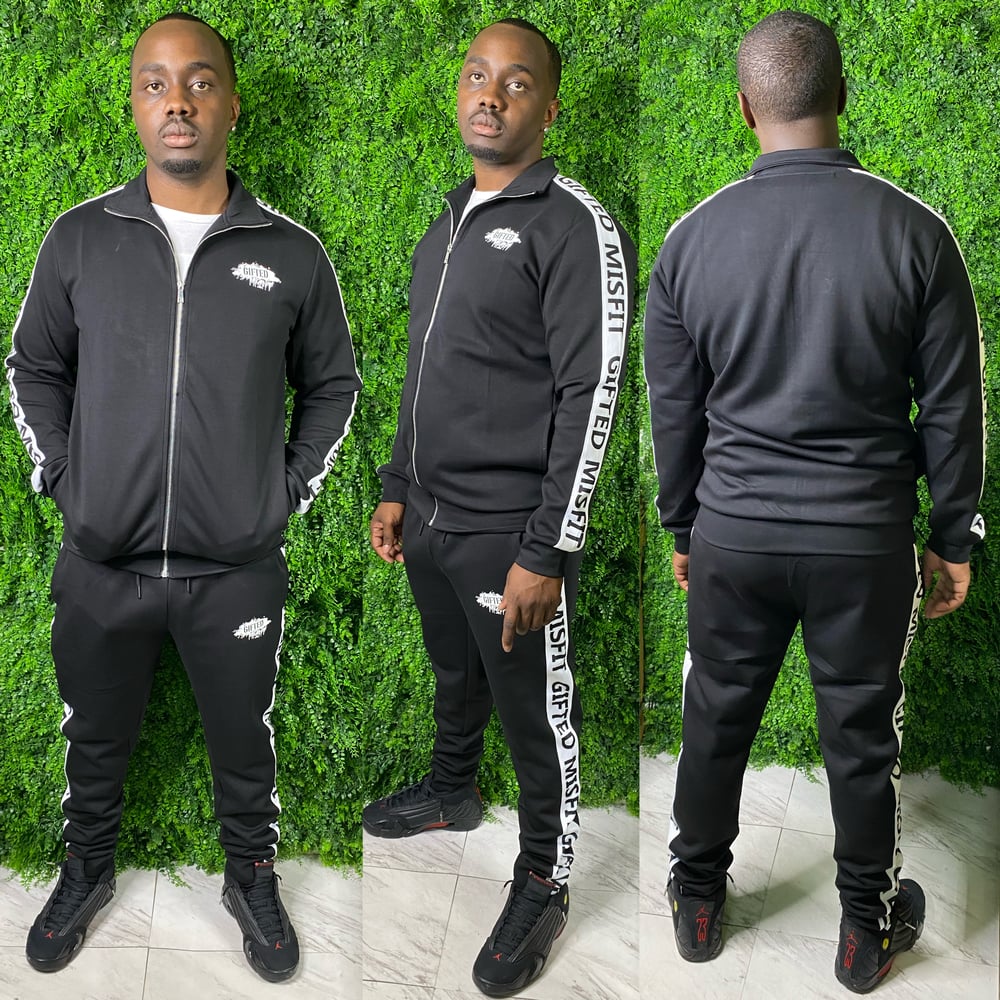Image of GIFTED MISFIT SWEAT SUIT-black