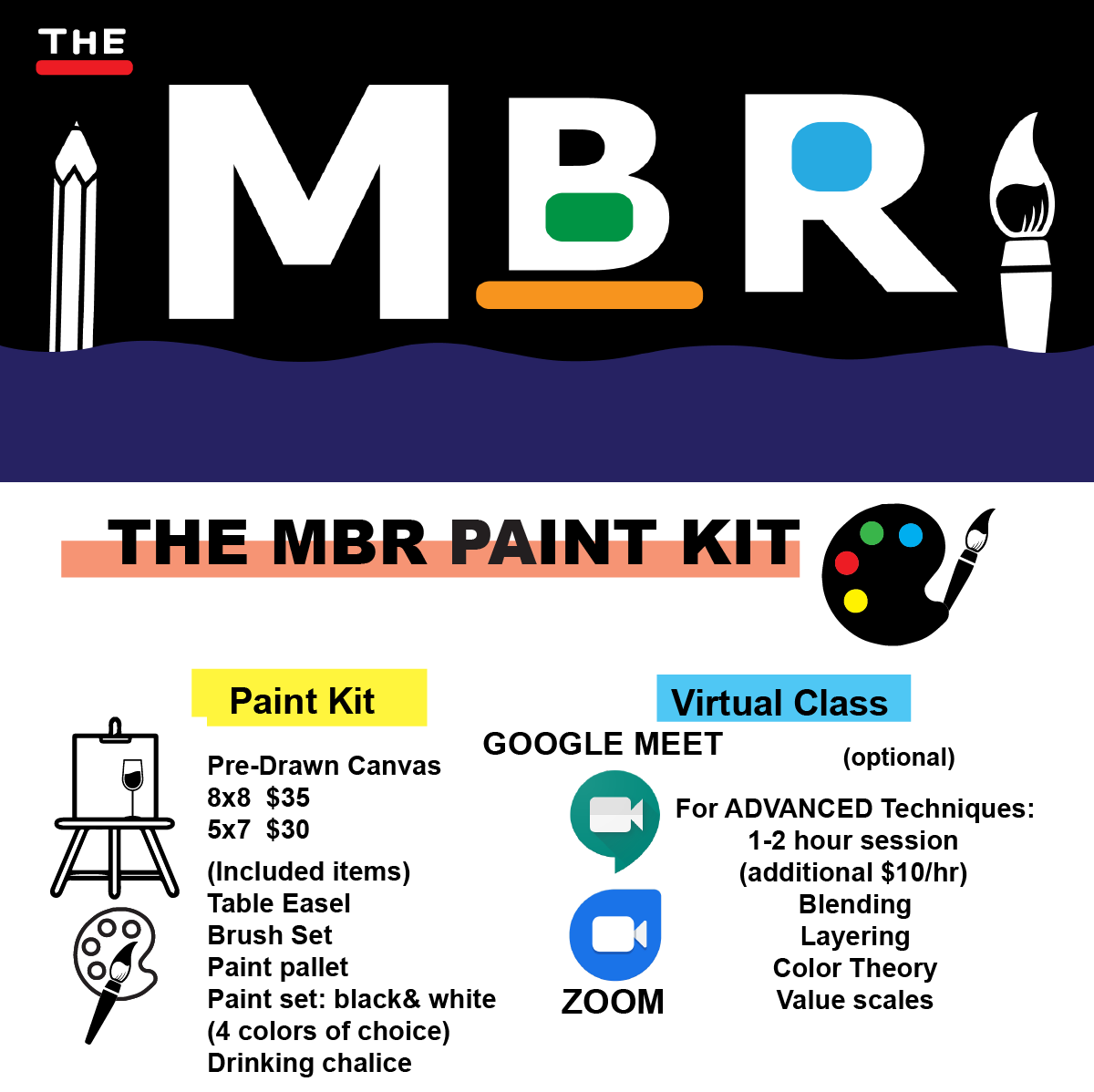 Image of MBR Painting Kit  Canvas