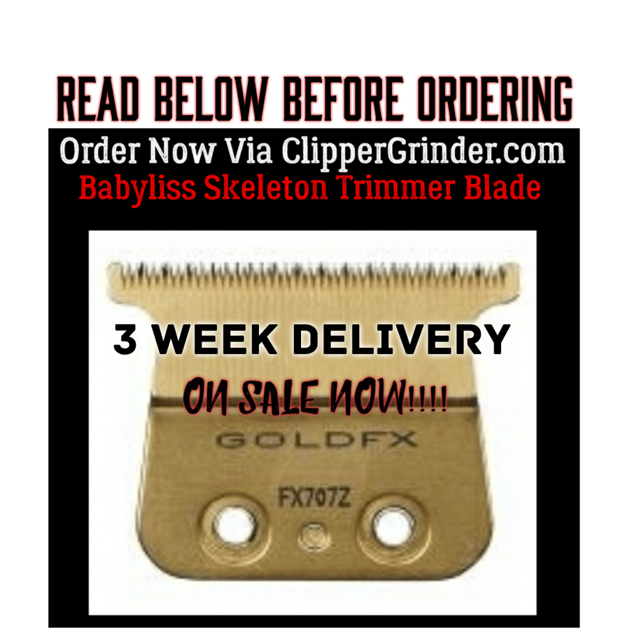 3 Week Delivery/High Order Volume) Chrome Babyliss Skeleton W/ Modified  Blade & Foil Shaver