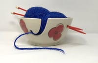 Image 2 of Poppy Decorated Medium Yarn Bowl