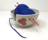 Image 3 of Poppy Decorated Medium Yarn Bowl