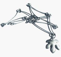 Image 1 of Fig Leaf Silver Necklace 