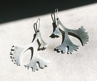 Image 2 of Silver Seaweed Earrings