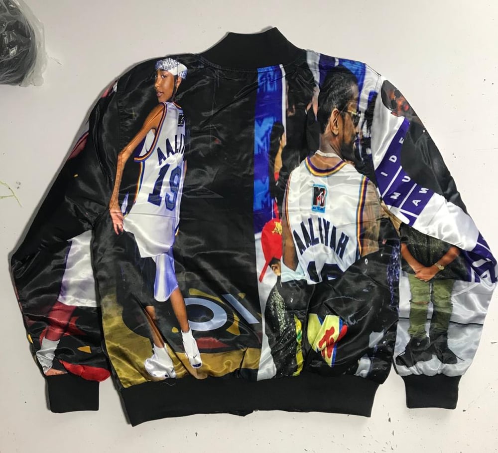 Image of Fabolous x Aaliyah Bricklayers Satin Custom 