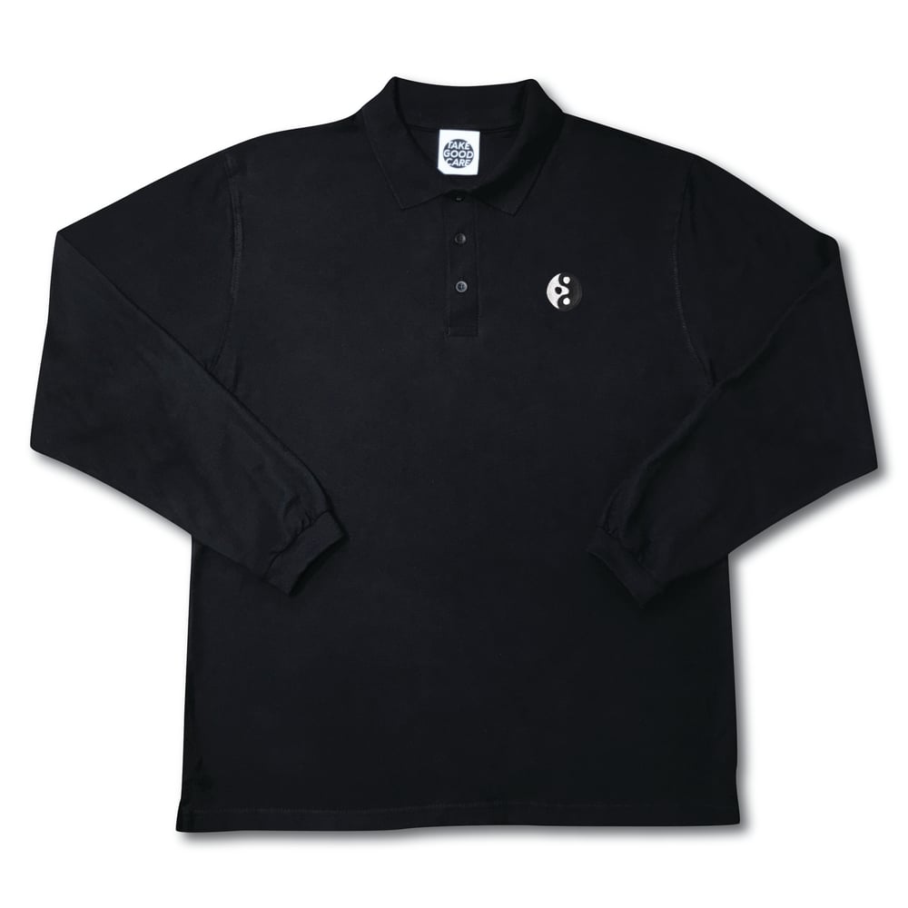 Image of TAKEGOODCARE™ "YINYANGISH"  POLO PIQUÉ LS