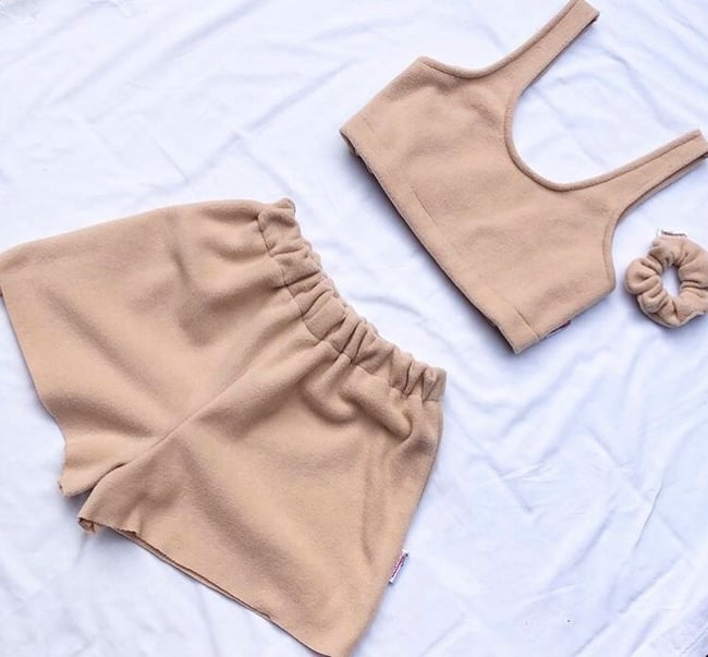 Fleece co-ord and matching scrunchie