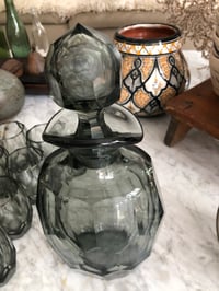 Image 3 of Ensemble verres carafe gris fumé 
