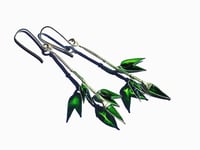 Image 2 of Silver Bamboo Earrings