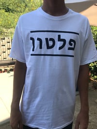 Image 1 of Men's T-Shirt (White With Black Lettering)