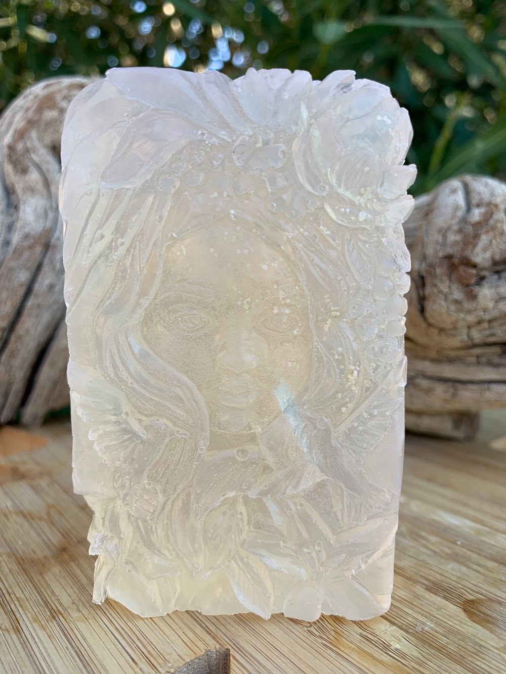 Image of Green Lady Fresh Honey + Lemon Eucalyptus Aura Cleanse Soap Bar