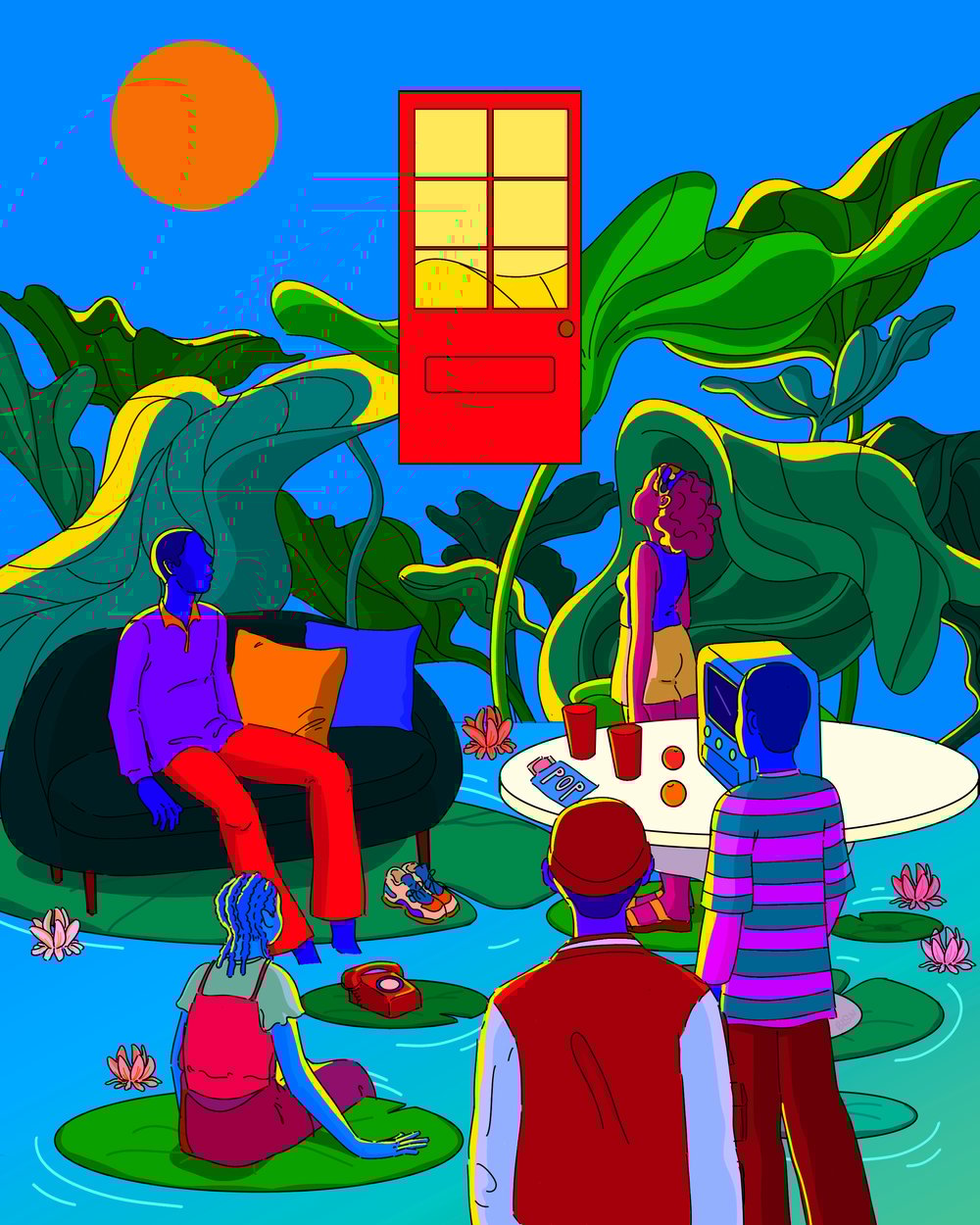 Image of UNDER THE ORANGE SUN PRINT