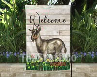 Image 4 of Farmhouse Animals Garden Flag 