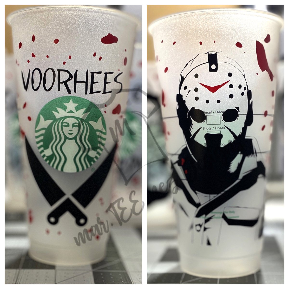 Image of Jason Voorhees Starbucks Cups