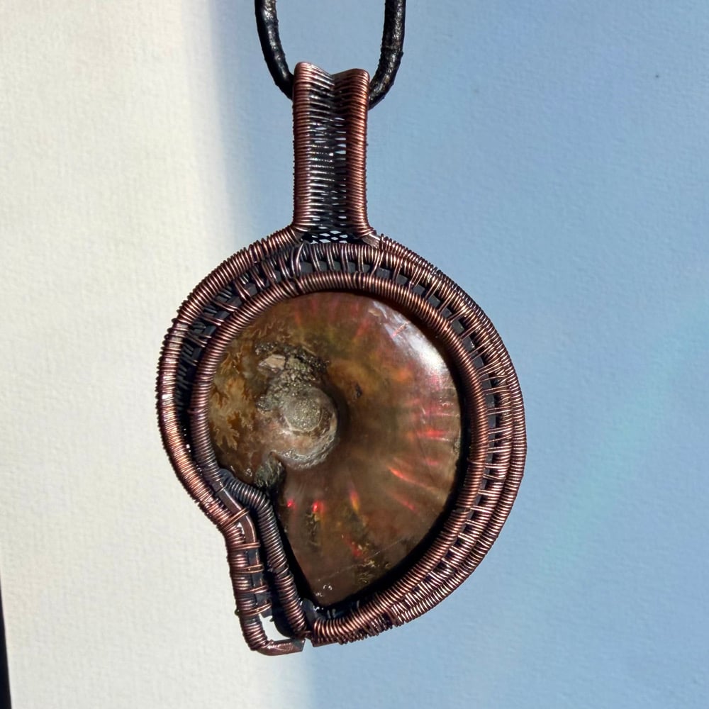 Image of Double-Sided Ammonite Pendant