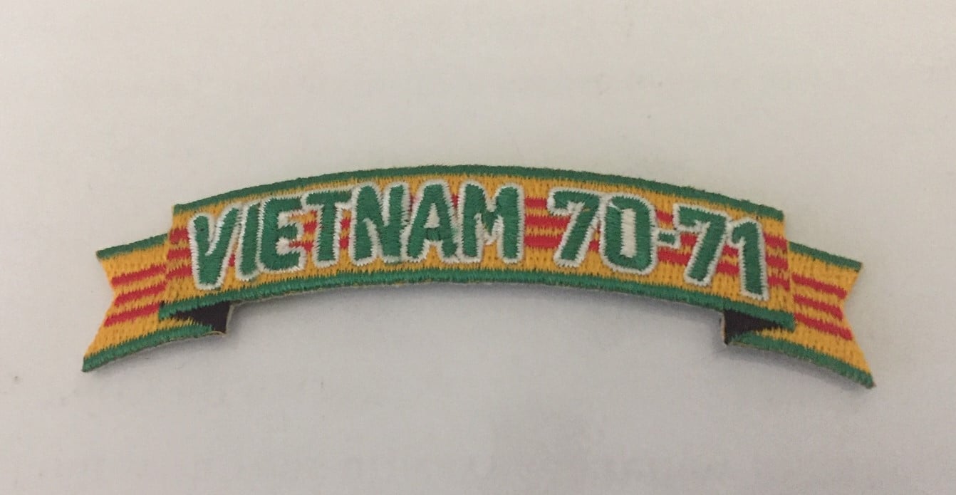 Image of Vietnam Veteran In Country Date 70'-71' Tab Patch