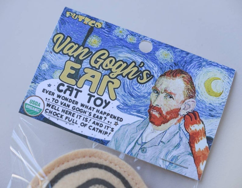 Image of VAN GOGH'S EAR by PUTZCO organic catnip cat toy