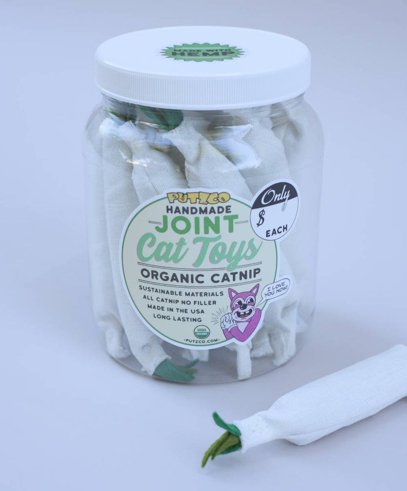 ORGANIC JOINT by PUTZCO catnip cat toy Made with HEMP 1 Joint PUTZCO