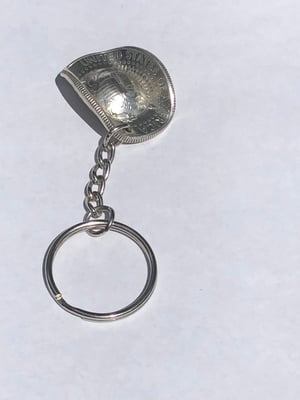Image of 1964 90% Silver Kennedy Half-Dollar Cowboy Hat Keychain