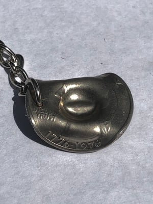 Image of Bicentennial Quarter Cowboy Hat Keychain