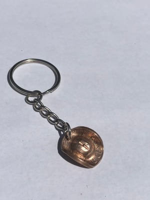 Image of Penny Cowboy Hat Keychain (Wheat Penny or Lincoln Penny)