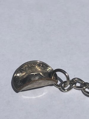 Image of Dime Cowboy Hat Keychain
