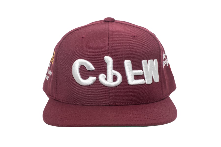 Image of Burgundy Upside Down Flea Market SnapBack