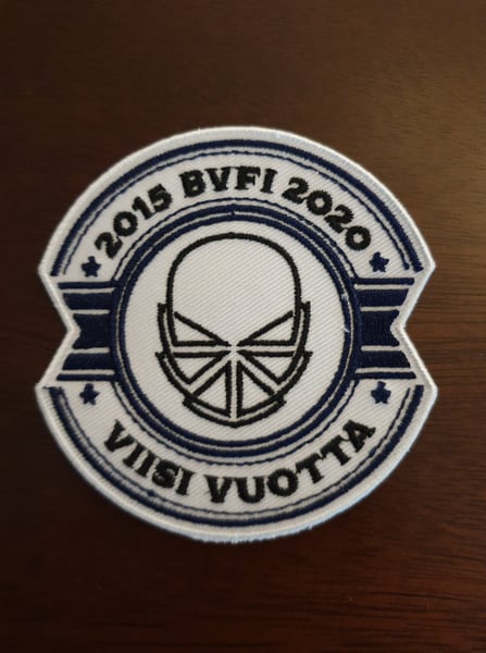 Image of BVFI Five year anniversary patch