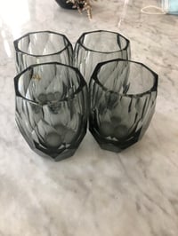 Image 4 of Ensemble verres carafe gris fumé 