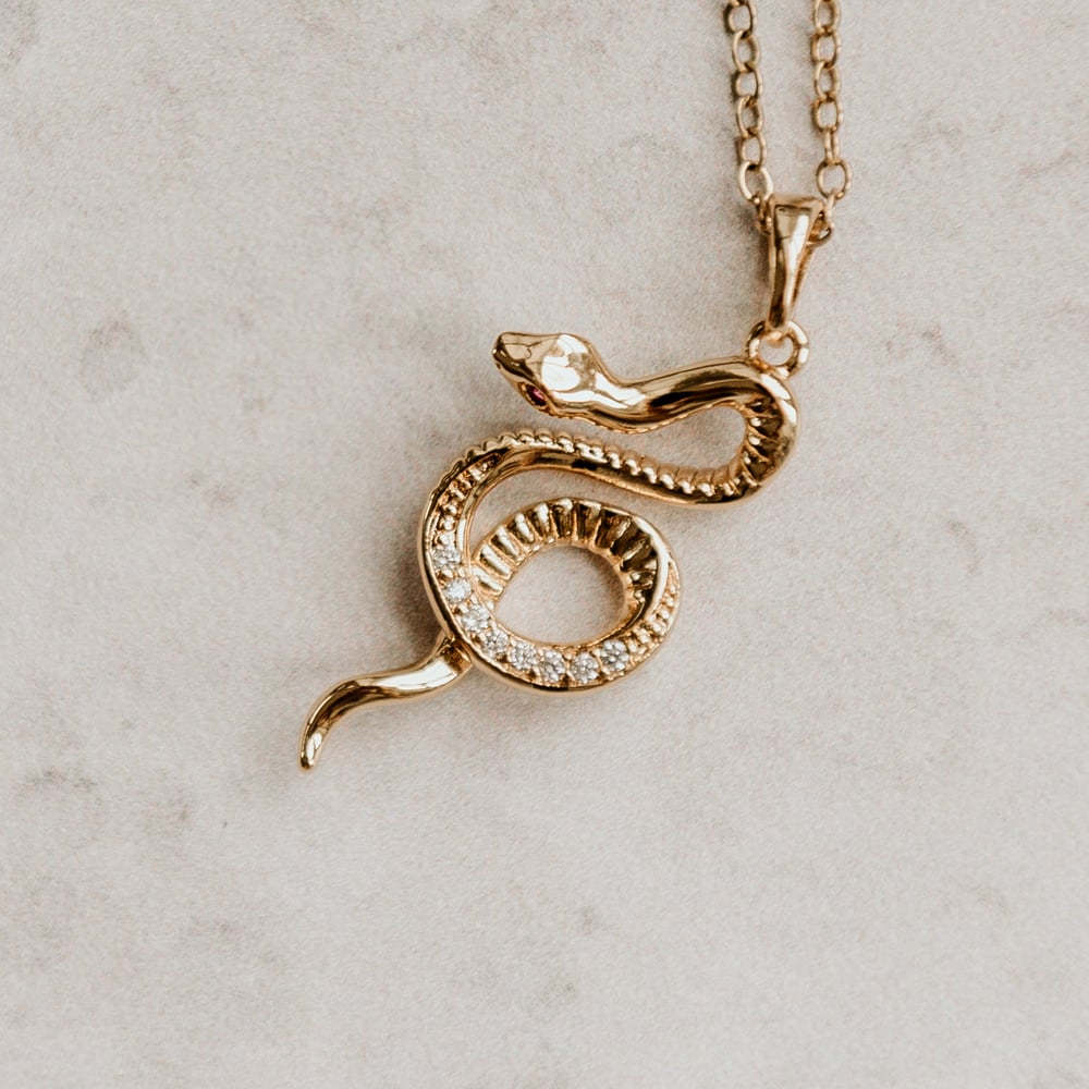 Image of Safira Snake Necklace