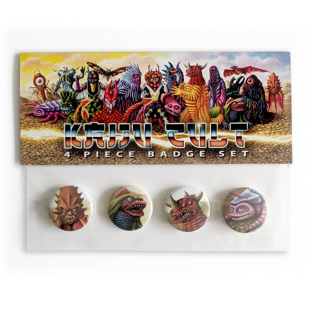 Image of "Kaiju Cult" Badge Set