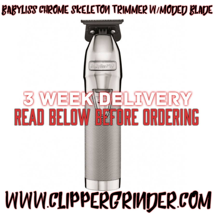 Image of (3 Week Delivery/High Order Volume) Chrome Babyliss FX Skeleton Trimmer