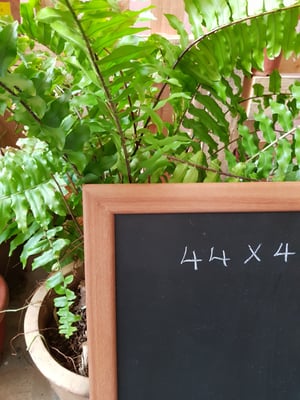 Medium Chalkboard with Brown Frame