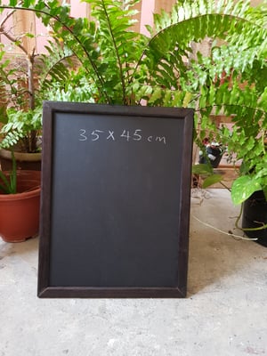 45 x 35 Chalkboard with Black Frame 