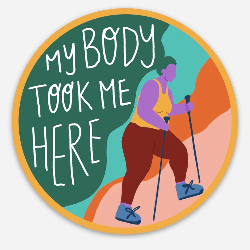 Image of Sticker: My Body Took Me Here "JJ"