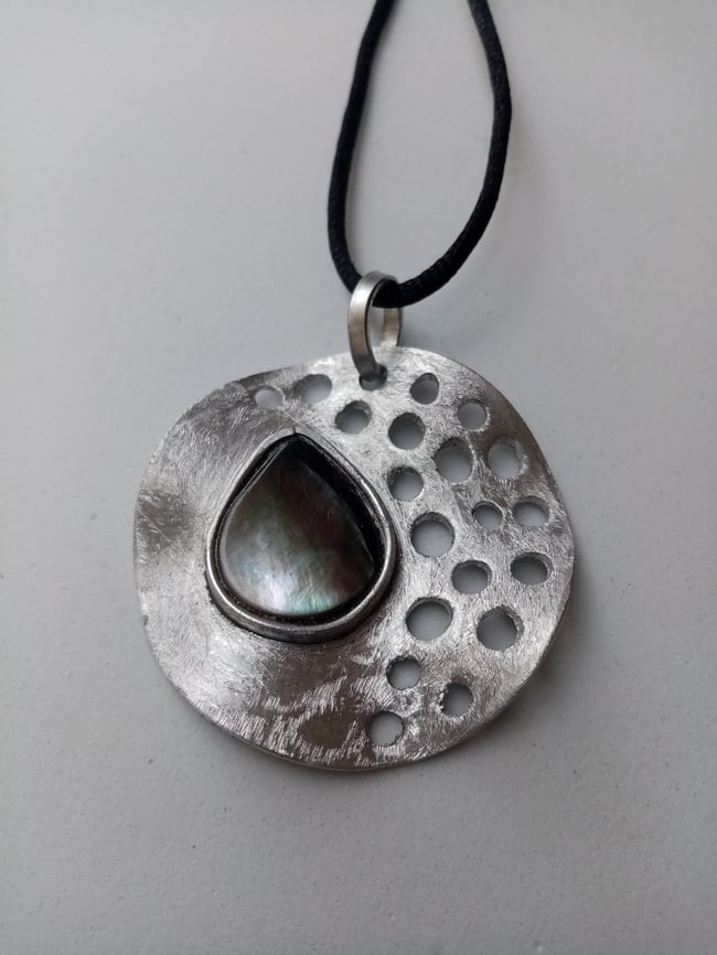 Collar nacar espuma de mar