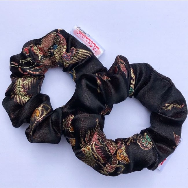 Multiple colours* Chinese Embroidered Dragon Scrunchie 