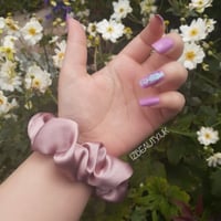 Rose Satin Scrunchie