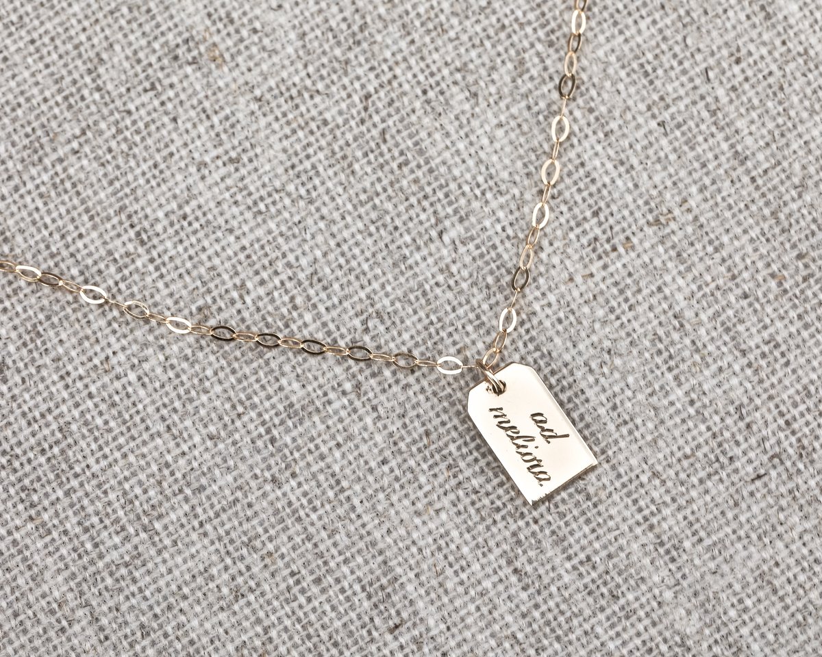 Image of Luggage tag necklace 