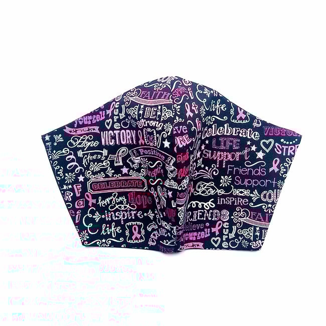 🌺 Breast Cancer Awareness Face Mask