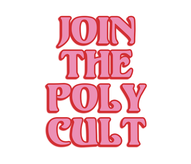 "JOIN THE POLY CULT" STICKER