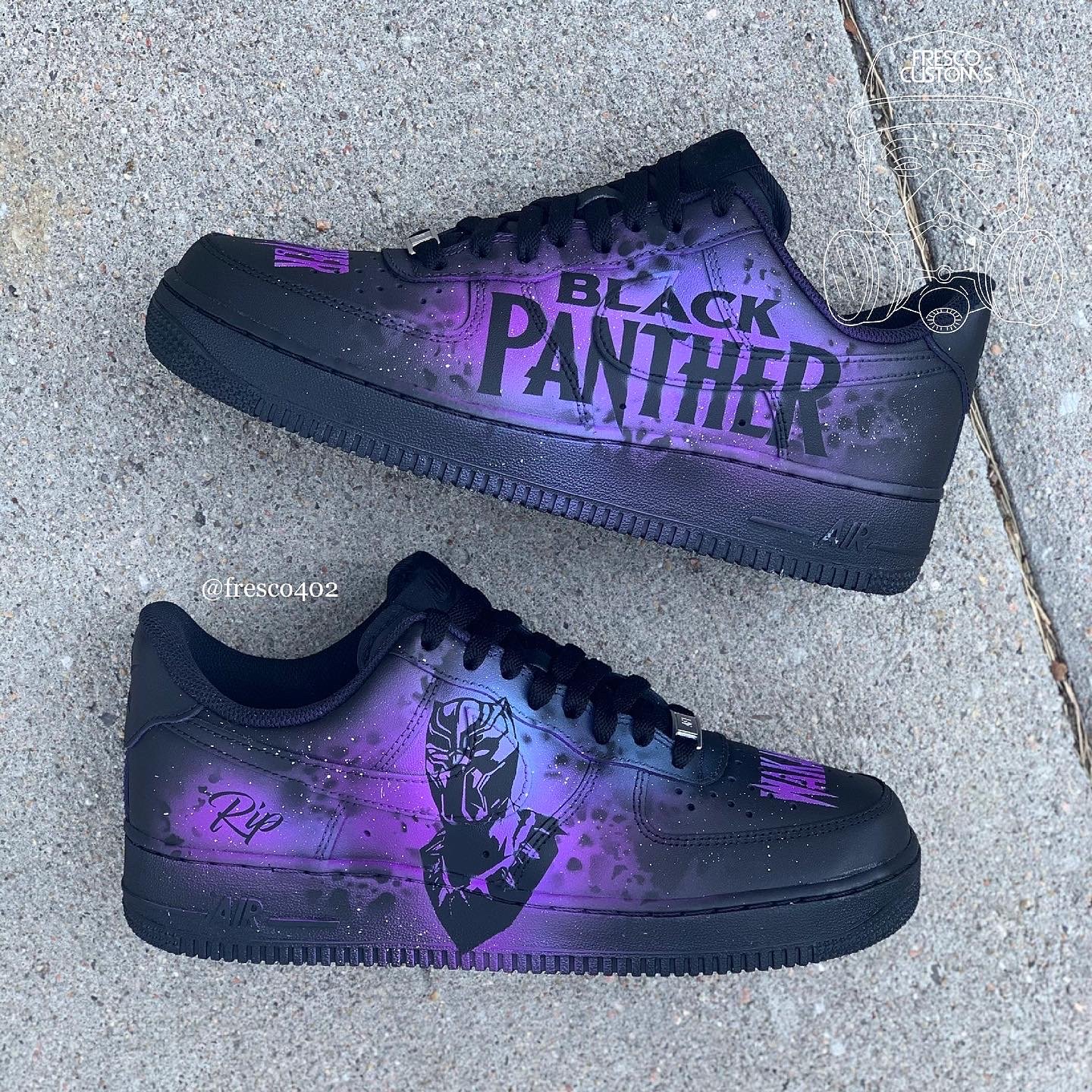 custom black panther shoes