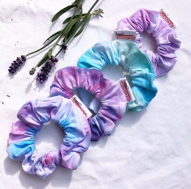 Tie dye scrunchies 