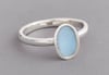 Oval 1/2 cup enamel ring
