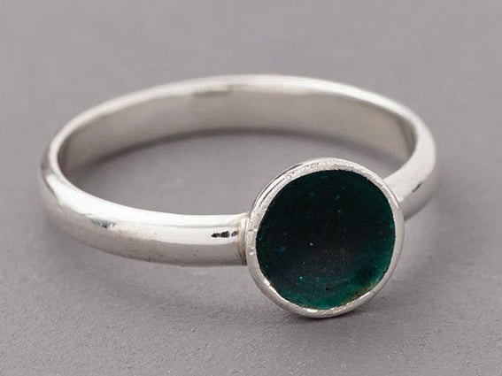 Round 1/2 cup enamel ring