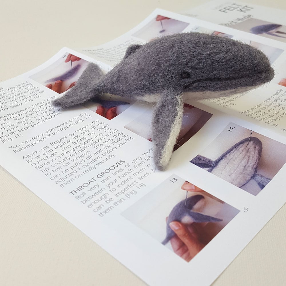 Humpback Whale - Needle Felting Kit