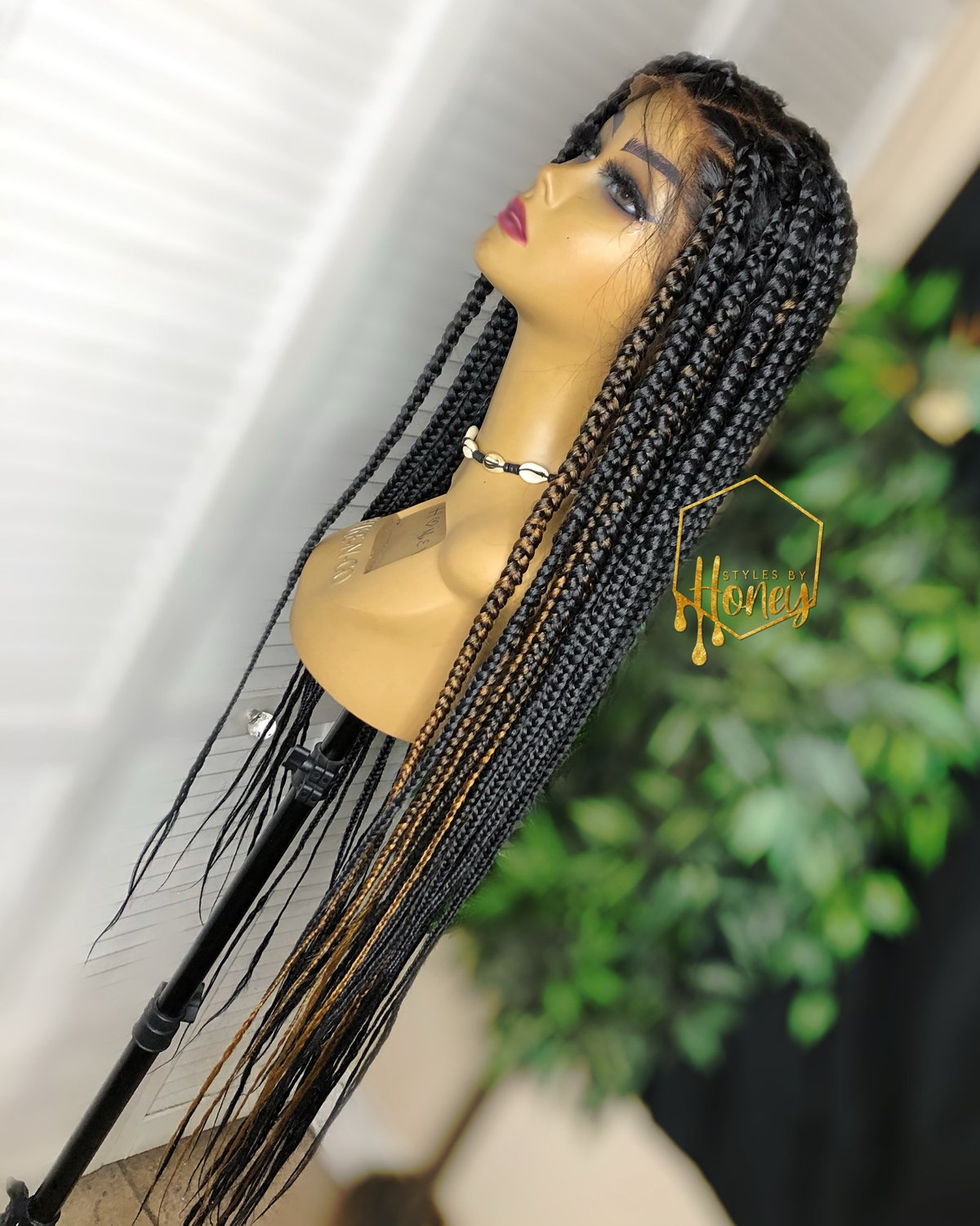 knotless braids lace front wig