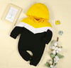 Sporty Yellow and Black Tracksuit One Piece 