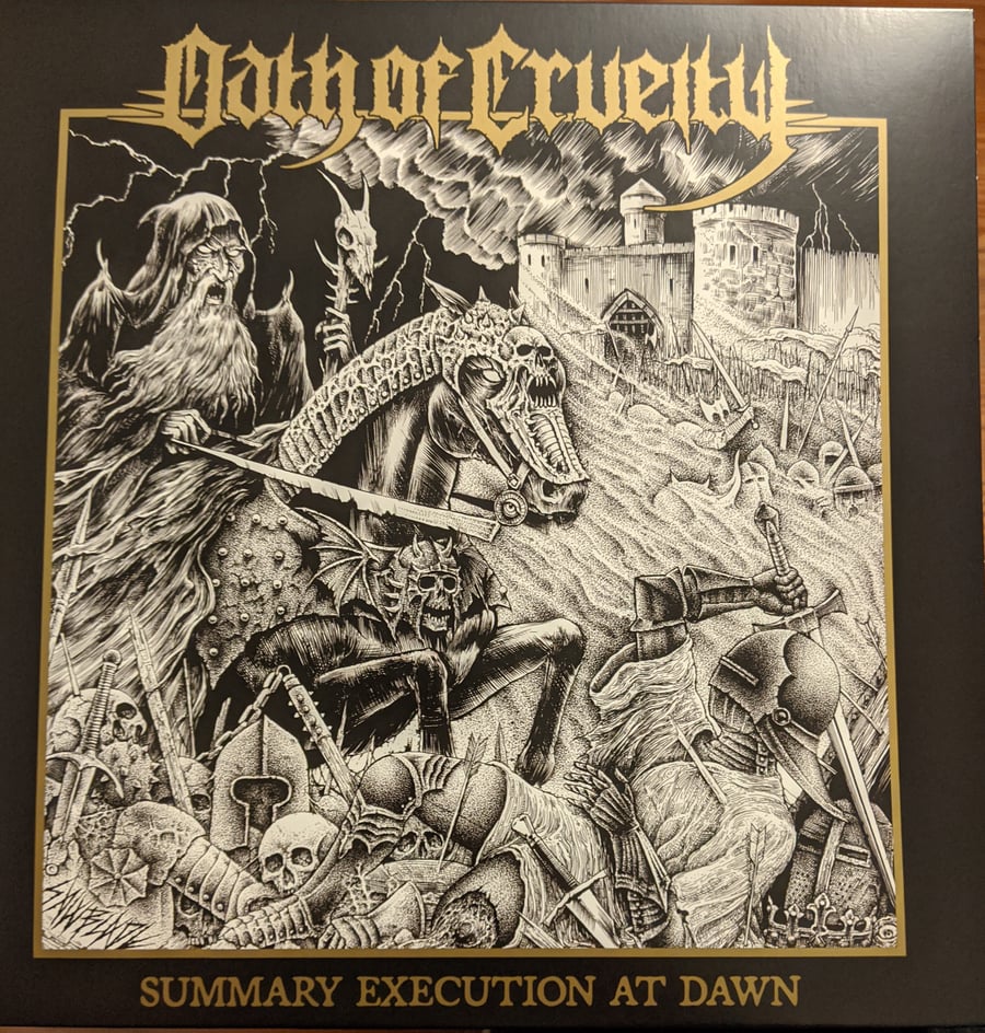 Image of Oath of Cruelty "Summary Execution at Dawn" LP (BAND EXCLUSIVE Color vinyl or Black vinyl)