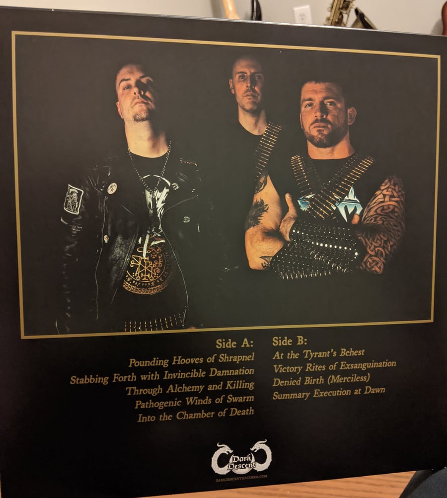 Image of Oath of Cruelty "Summary Execution at Dawn" LP (BAND EXCLUSIVE Color vinyl or Black vinyl)